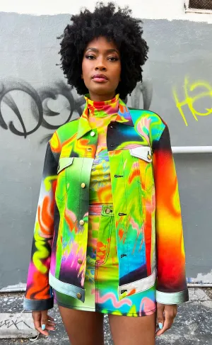 Graffiti Denim Jacket