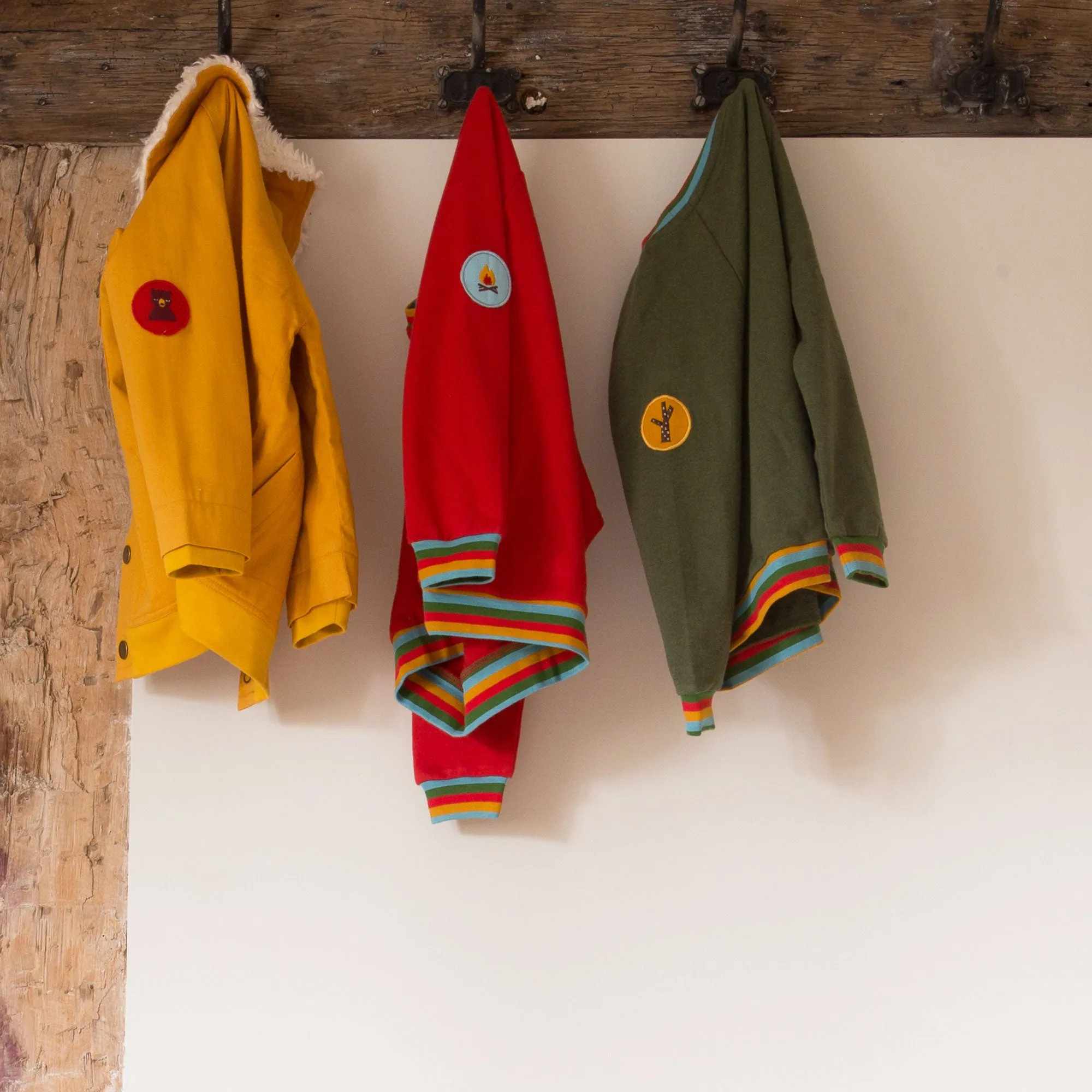Green Marl Rainbow Raglan Sweatshirt