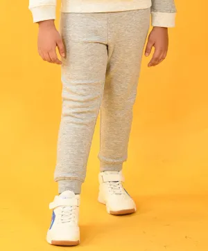 GREY MELANGE BOYS FLEECE JOGGER - GREY