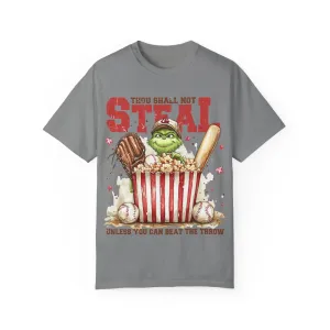 Grinch Baseball Thou Shall Not Steal Comfort Colors Tee