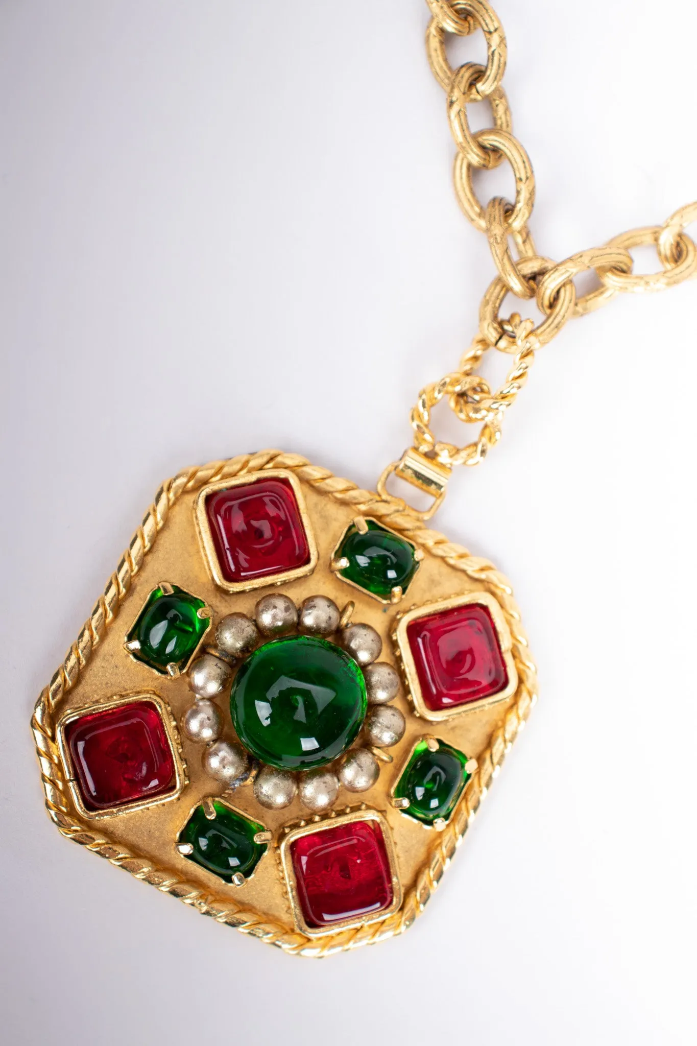 Gripoix Medallion Pendant