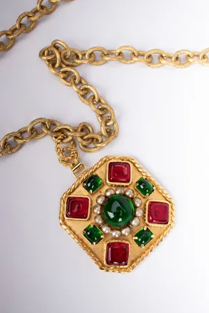 Gripoix Medallion Pendant