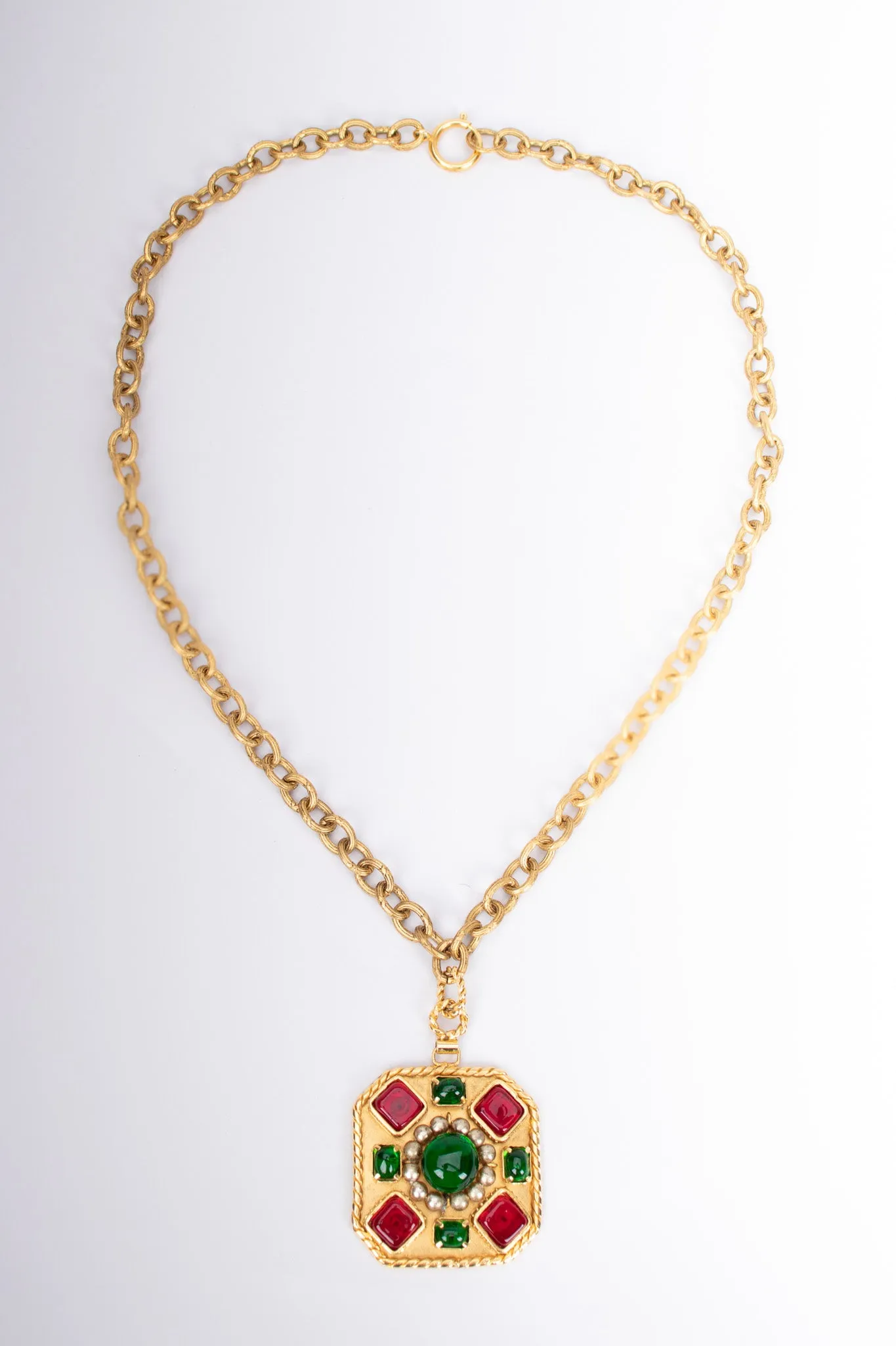 Gripoix Medallion Pendant