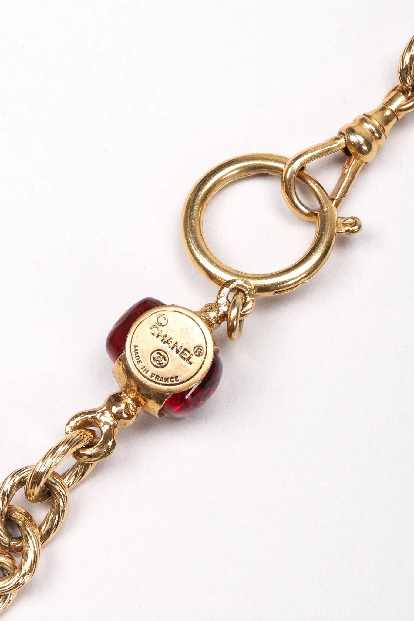 Gripoix Teddy Bear Charm Necklace