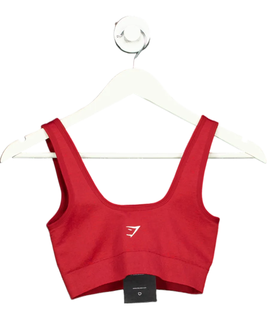 gymshark Red Adapt Fleck Sports Bra UK S