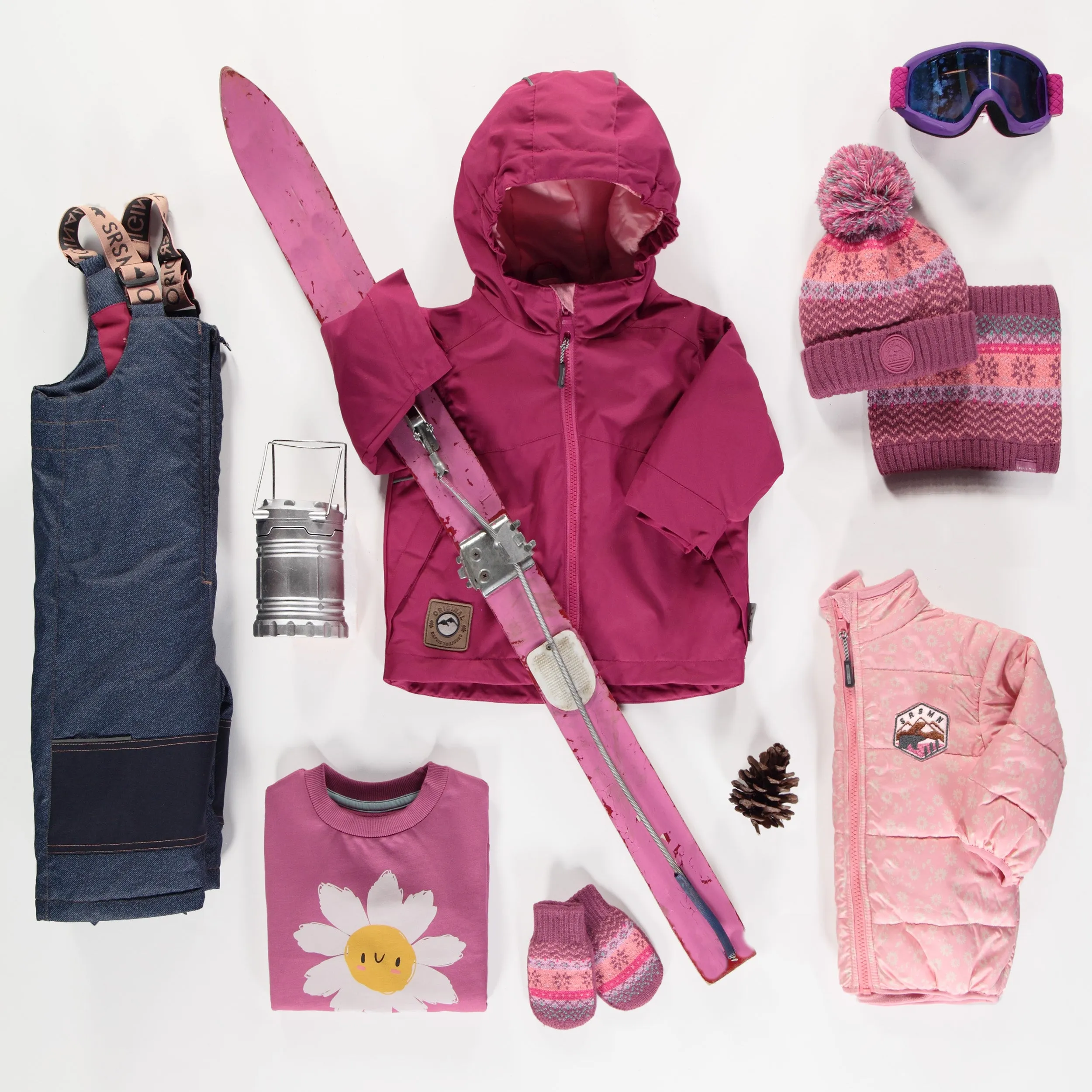 Habit de neige 3 en 1 rose et bleu denim, bébé || 3-in-1 snowsuit pink and denim bleu, baby