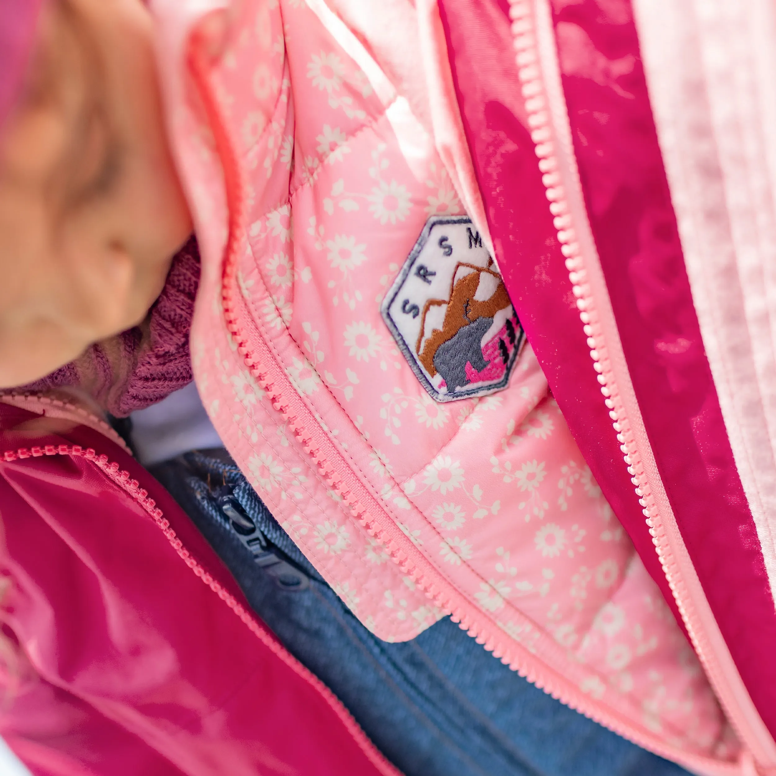 Habit de neige 3 en 1 rose et bleu denim, bébé || 3-in-1 snowsuit pink and denim bleu, baby