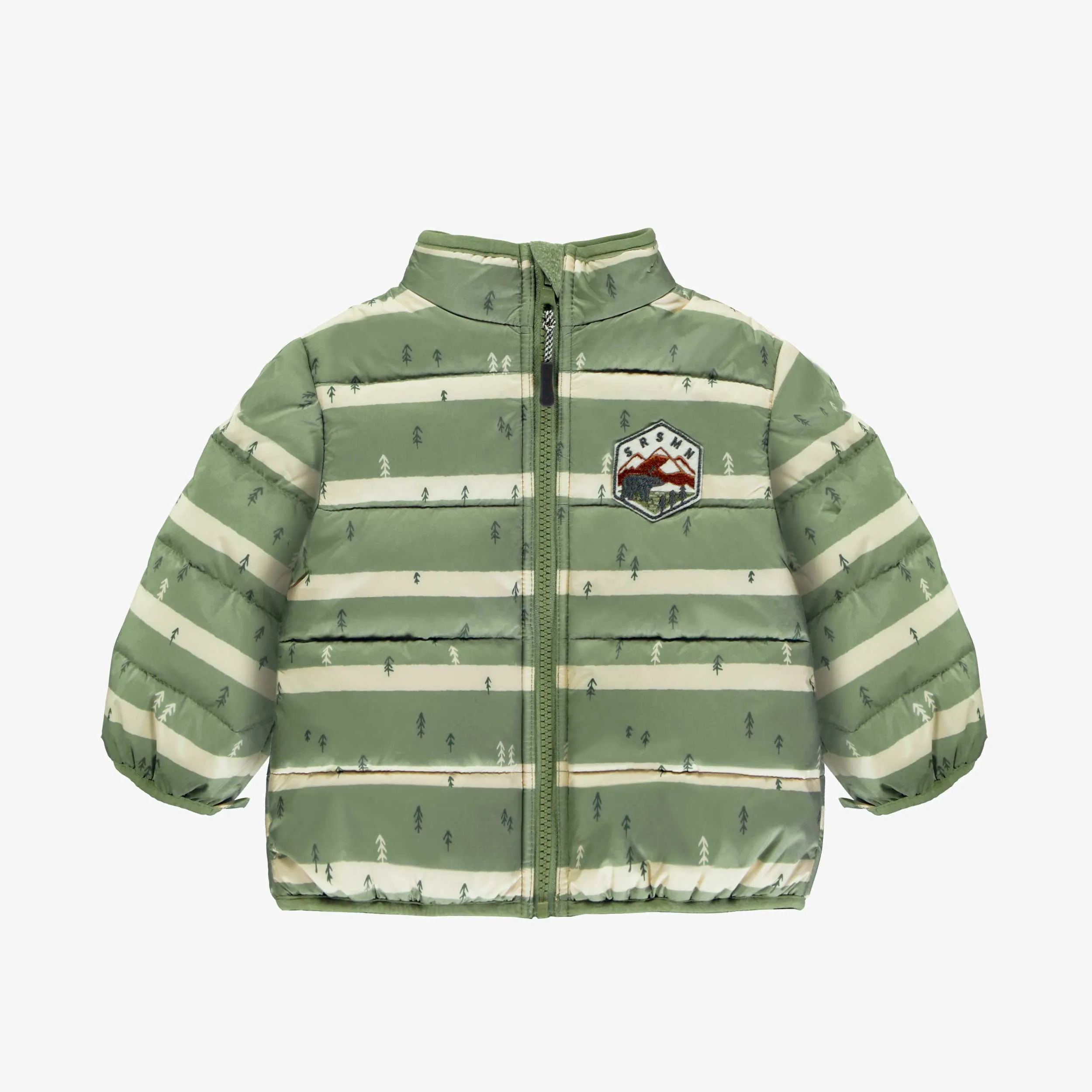 Habit de neige 3 en 1 vert et bleu denim, bébé || 3-in-1 snowsuit green and denim blue, baby