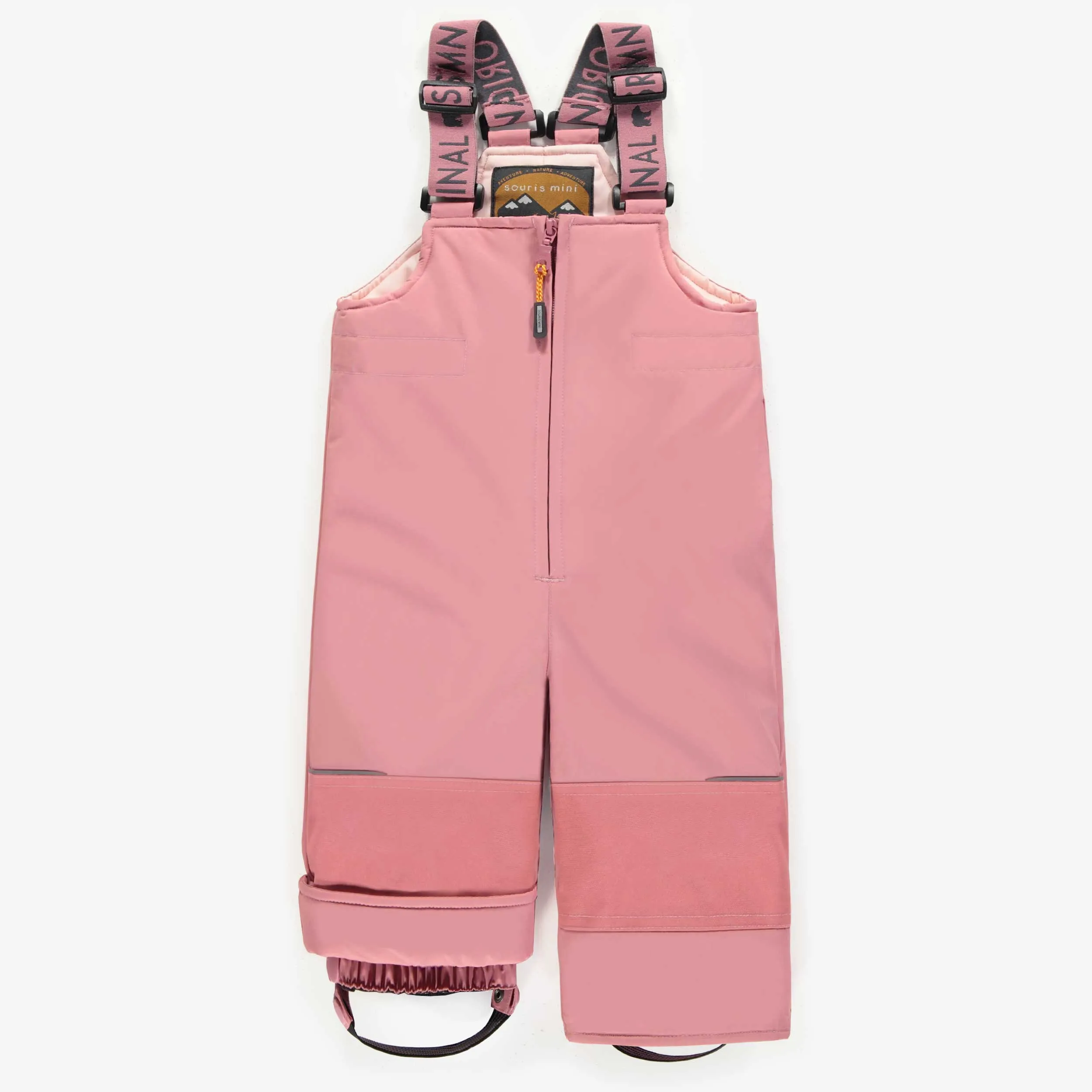 Habit de neige deux pièces vert et rose, bébé || Green and pink two-piece snowsuit, baby