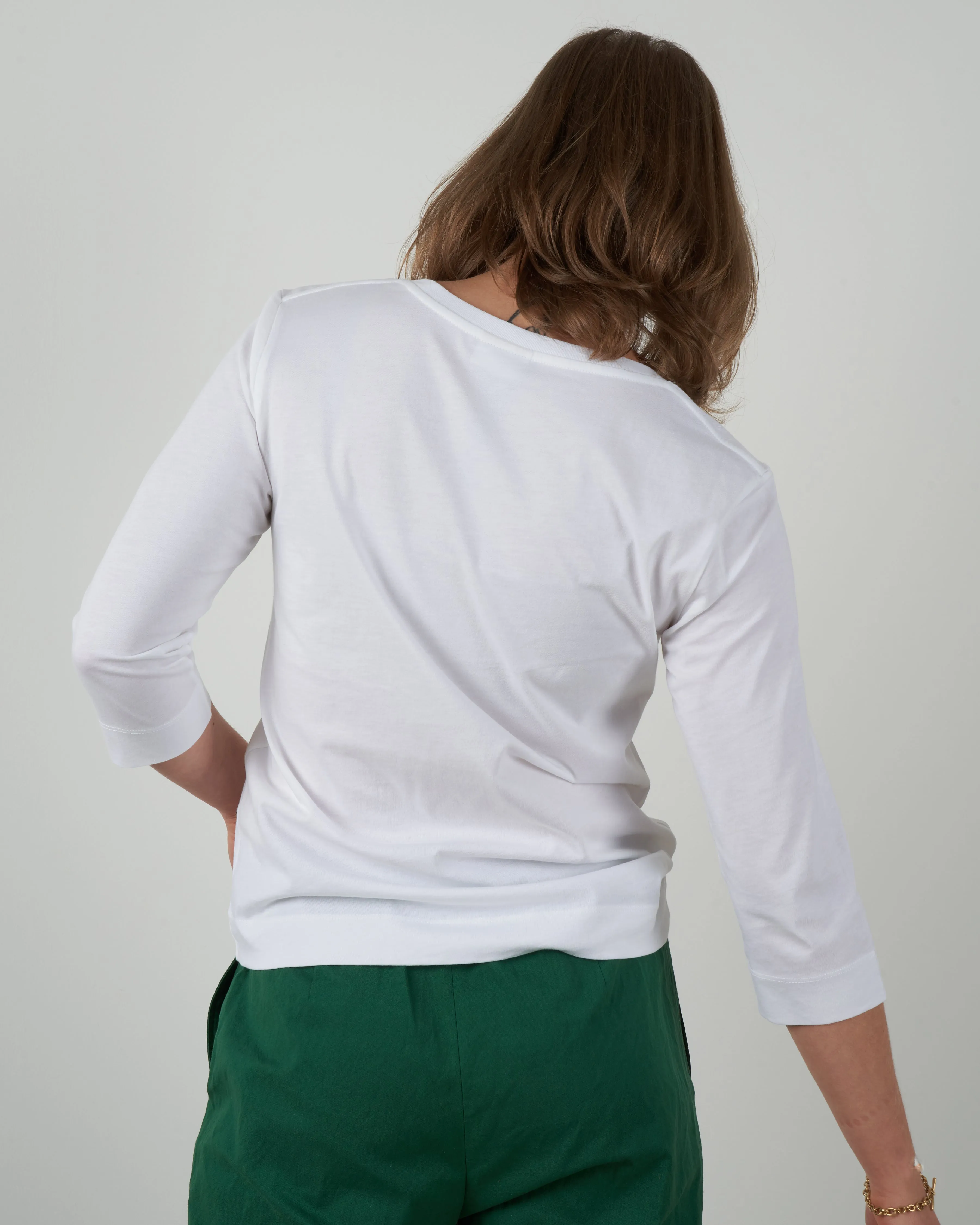 hafiz top - white