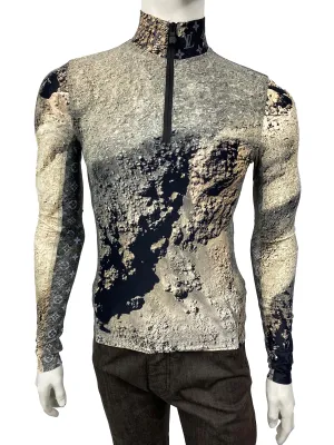 Half Zip Reflective Monogram Pullover