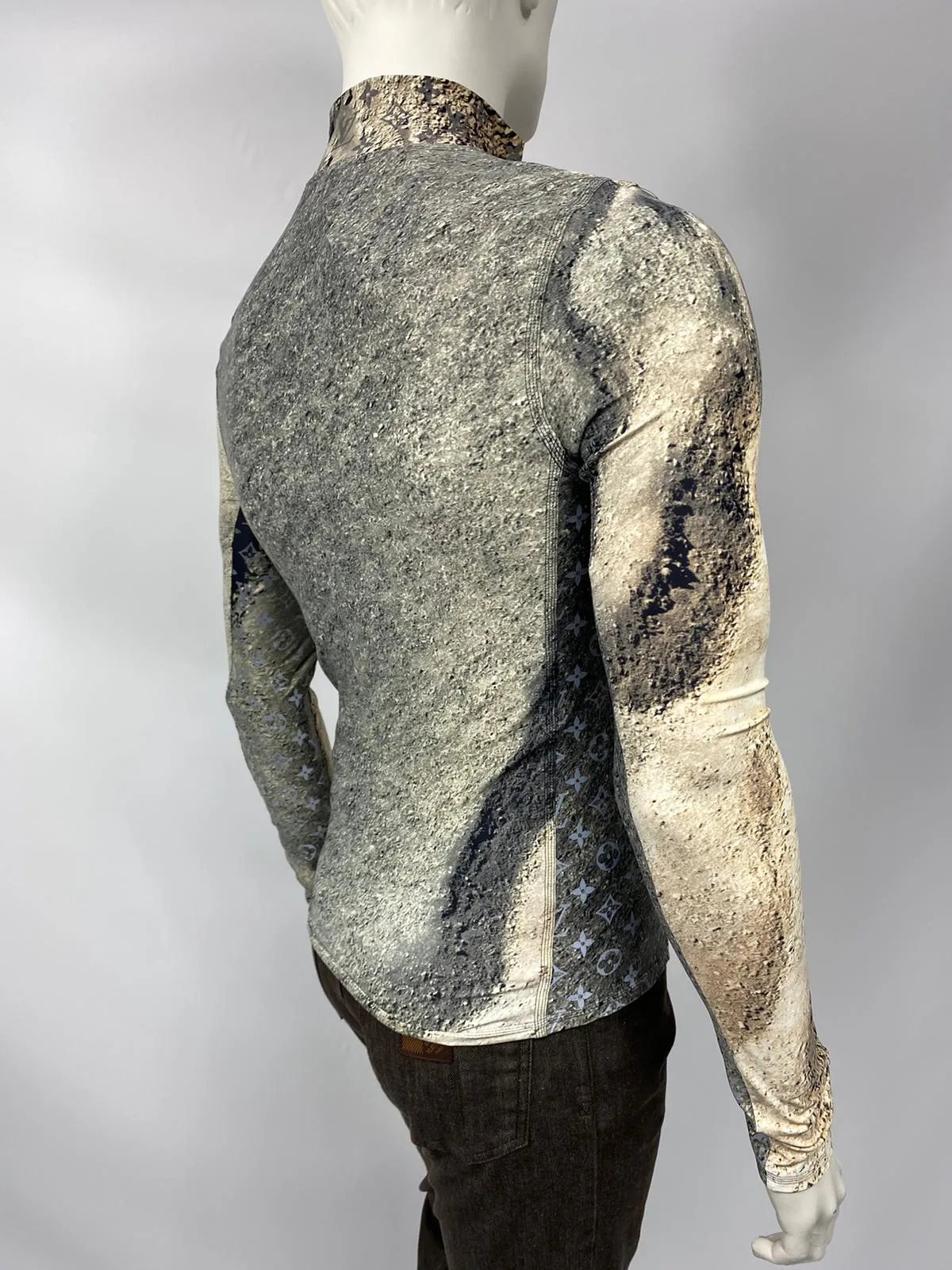 Half Zip Reflective Monogram Pullover