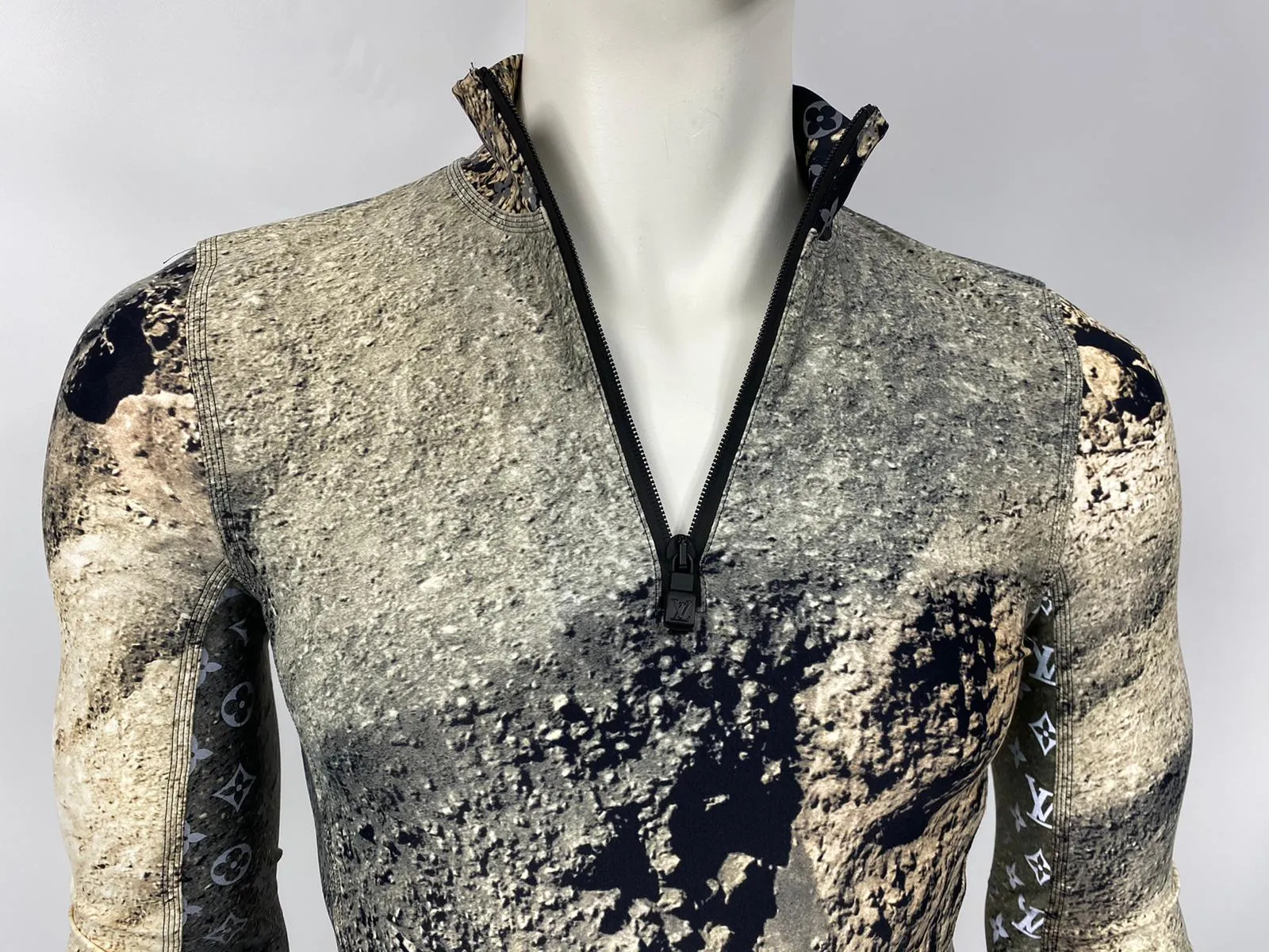 Half Zip Reflective Monogram Pullover