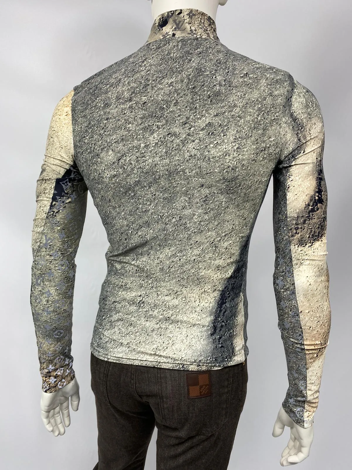 Half Zip Reflective Monogram Pullover