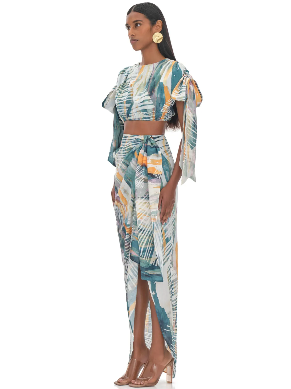 Halima Cropped-Halima Wrap Skirt ::RET