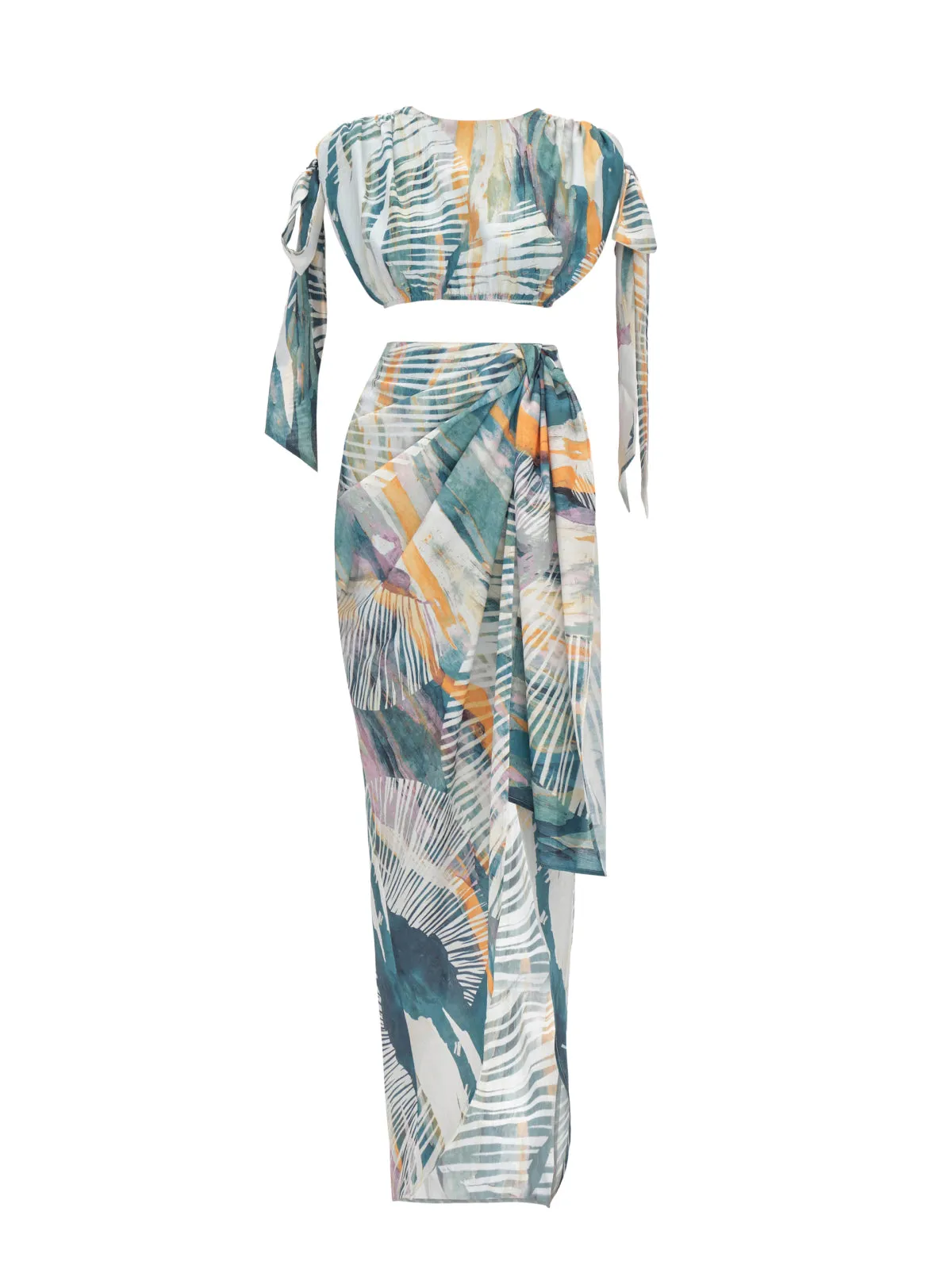 Halima Cropped-Halima Wrap Skirt ::RET