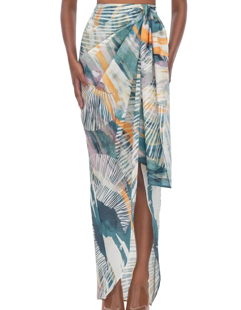 Halima Cropped-Halima Wrap Skirt ::RET