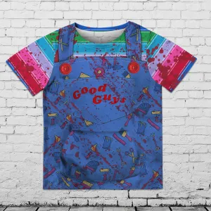 Halloween Is Comming Chucky Gory Skin Good Guys 3D Kid Tshirt 815 NA93
