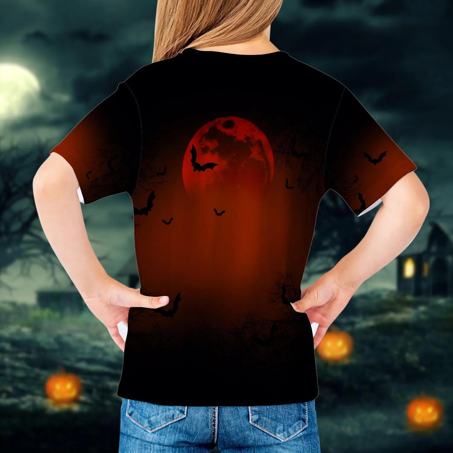 Halloween Is Comming Let’s Eat Kids Let’s Eat Kids Punctuation Saves Lives 3D Kid Tshirt 812 NA93