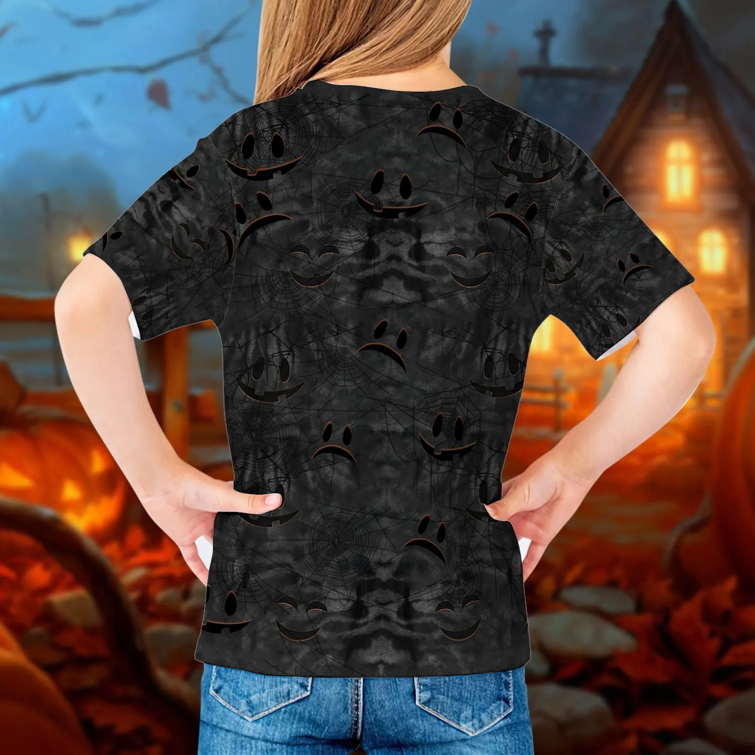 Halloween Is Comming On A Dark Desert Highway Cool Wind In My Hair 3D Kid Tshirt 813 NA93