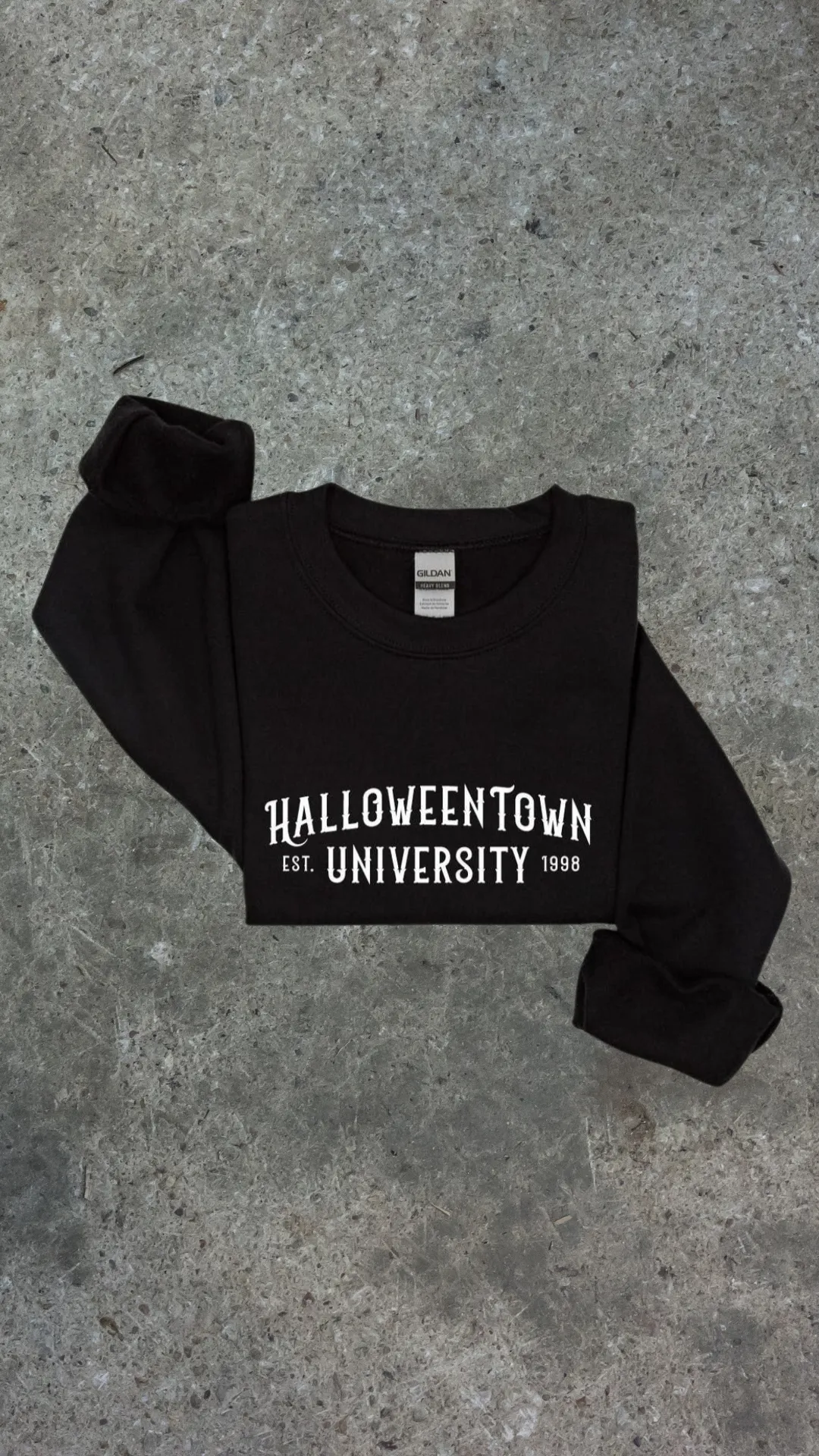 Halloweentown University Black Crewneck Sweatshirt