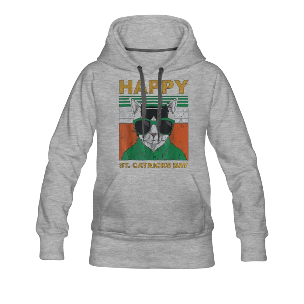 Happy Catrick's Day St. Patrick's Day Women’s Premium Pullover Adult Hoodie