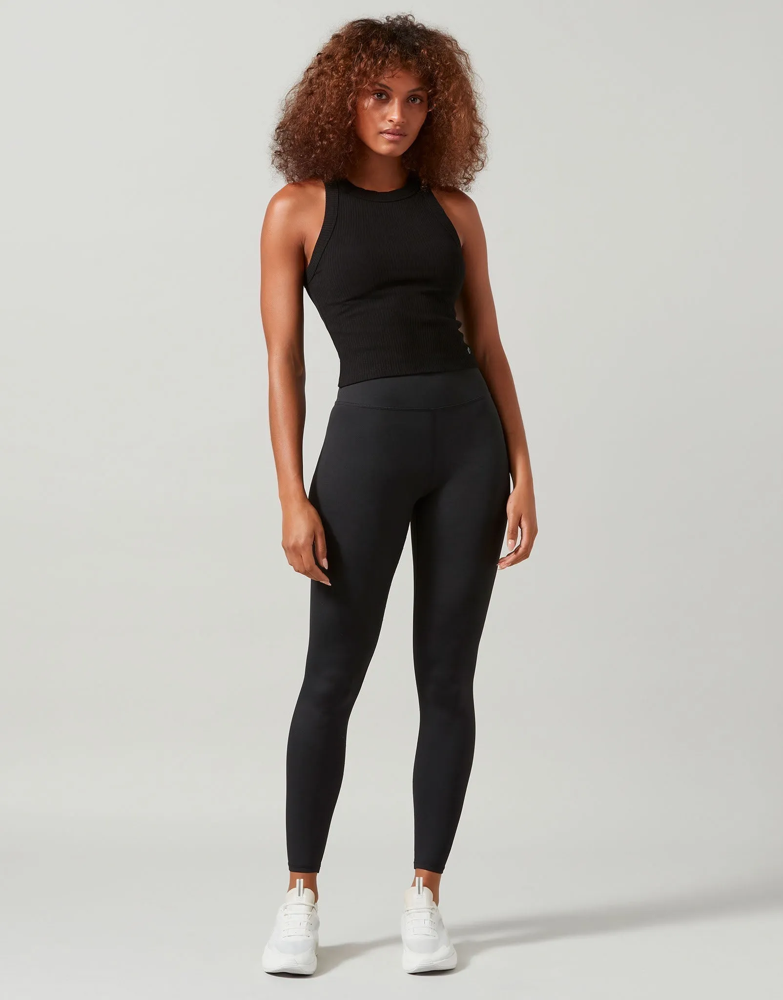 HARMONY Ribbed Tank - Black