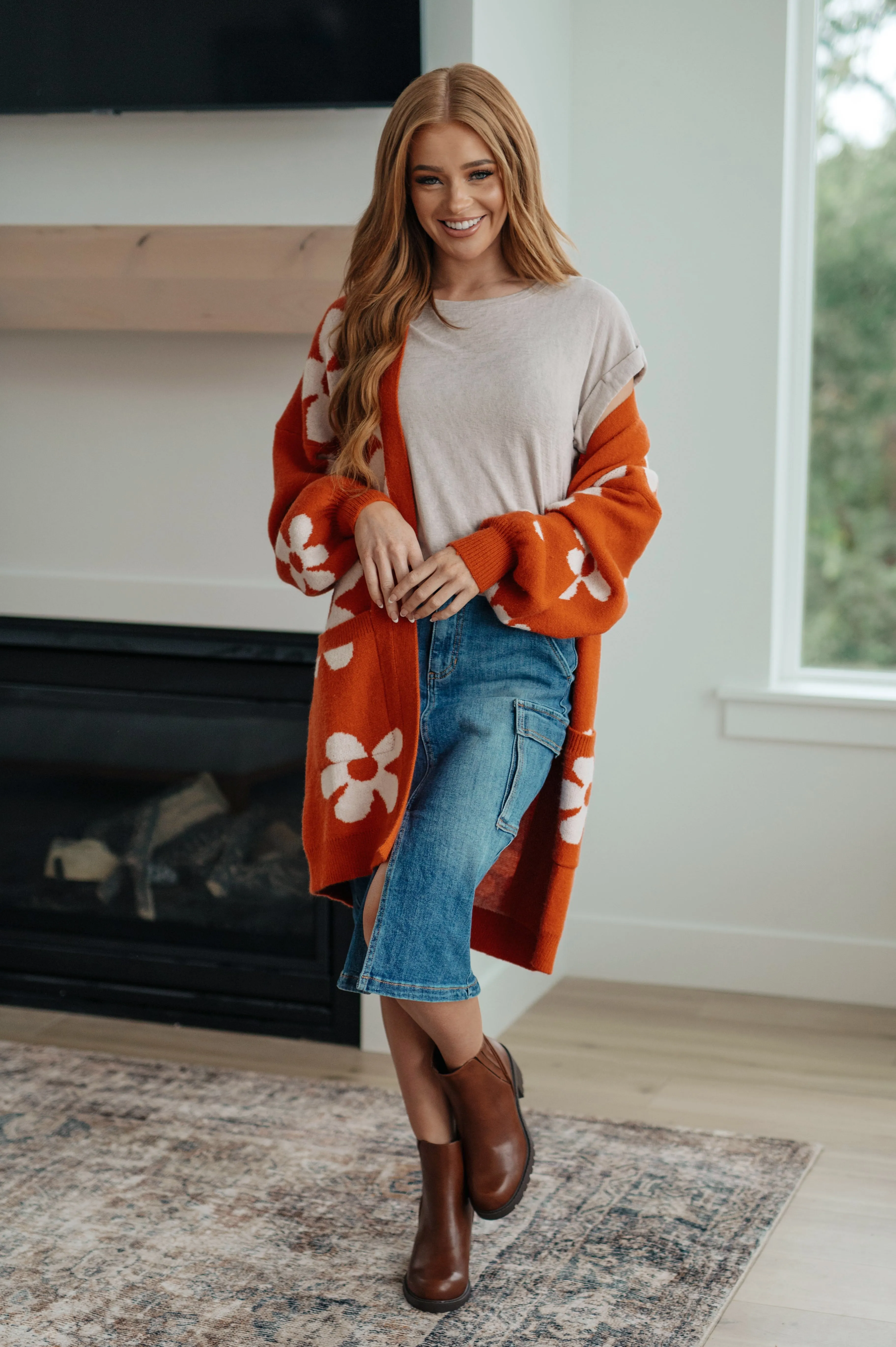 Hazel Blues® |  Always Be There Cargo Denim Skirt