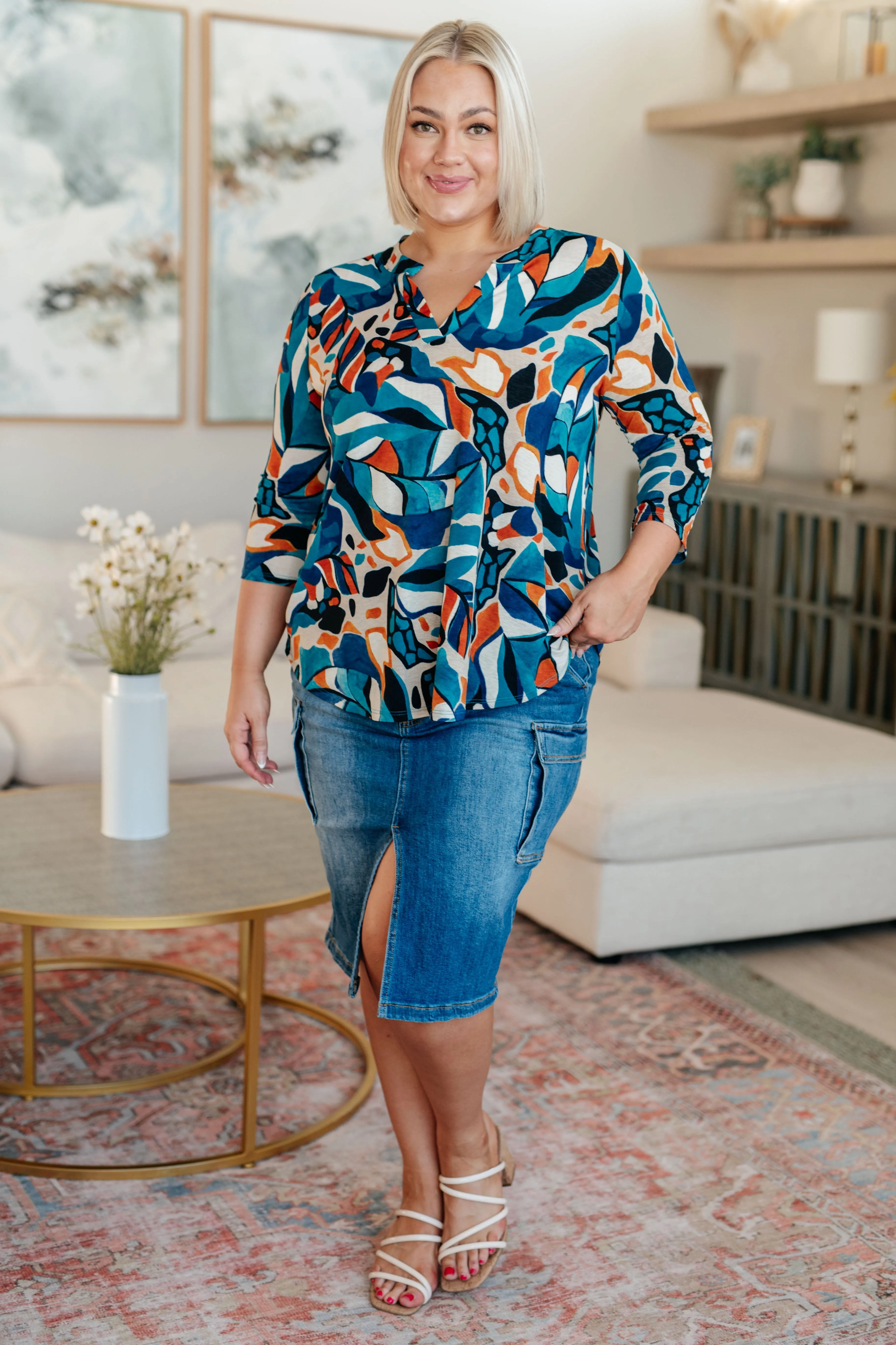 Hazel Blues® |  Always Be There Cargo Denim Skirt