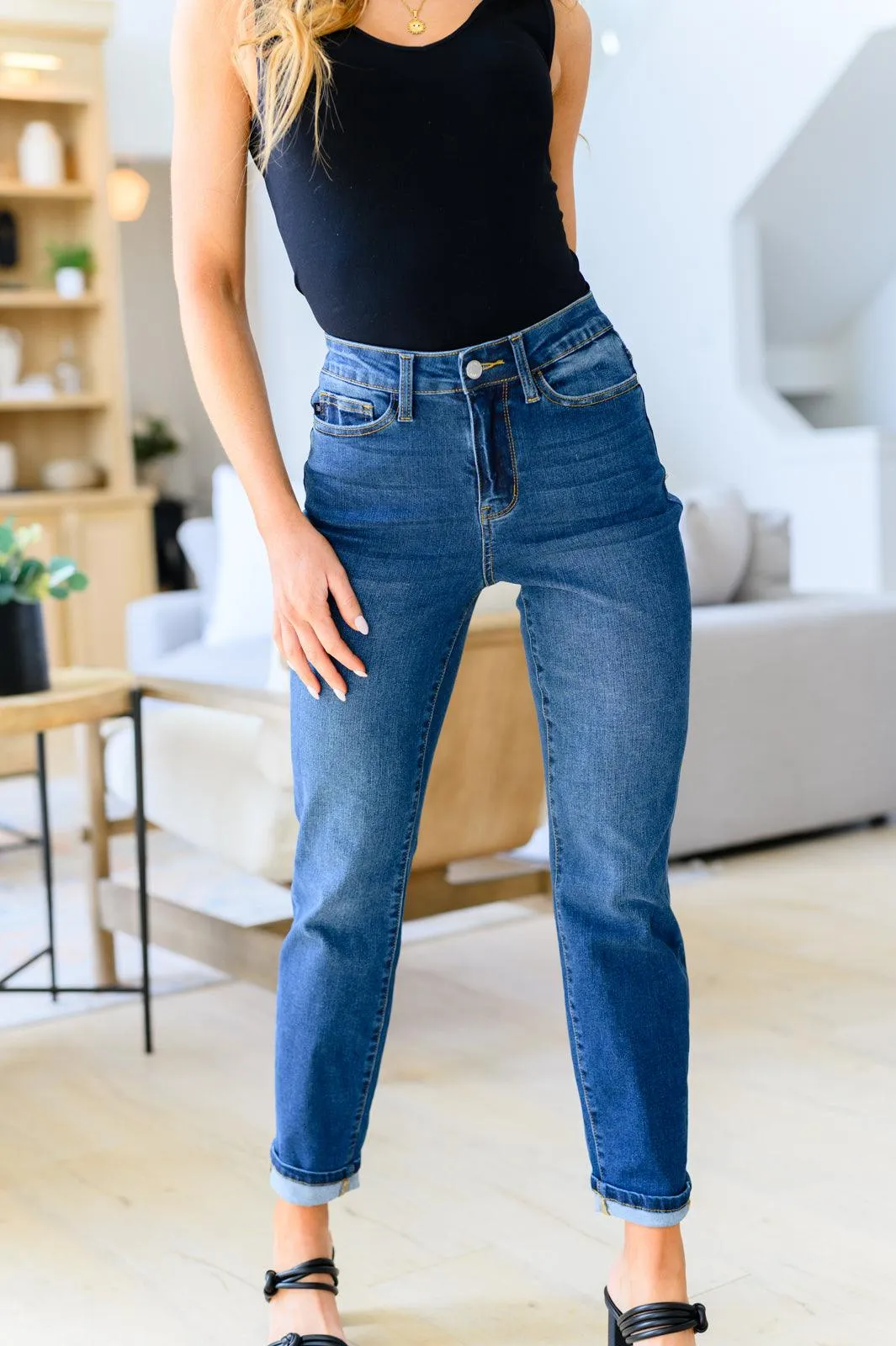 Hazel Blues® |  Downtown High Rise Boyfriend Jeans