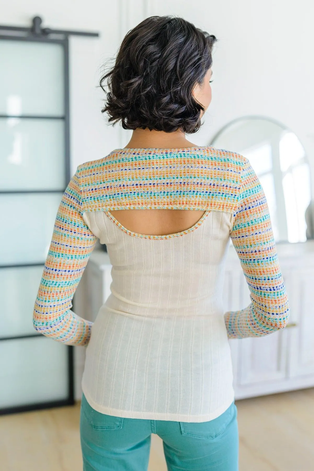 Hazel Blues® | Evidently Extra Peekaboo Cut Out Top