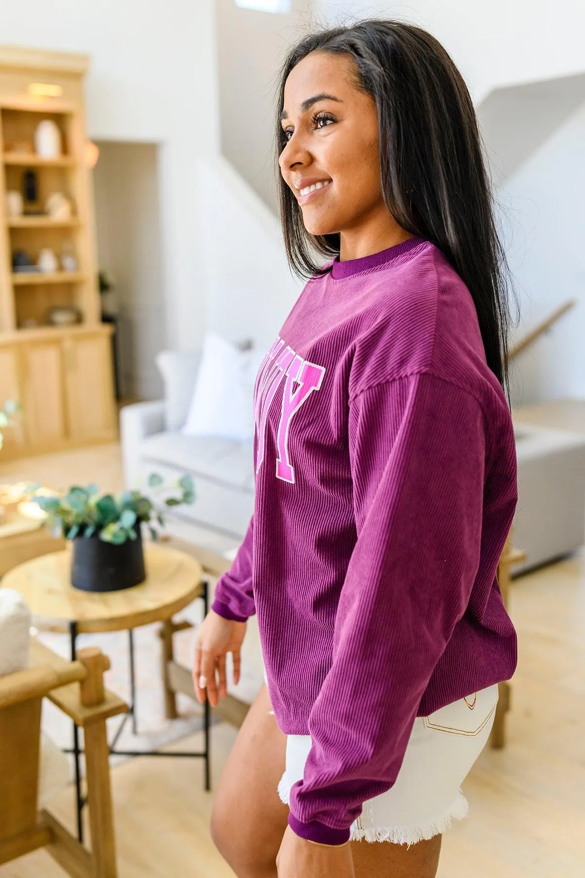 Hazel Blues® |  Get 'Em Cowgirl Textured Sweater