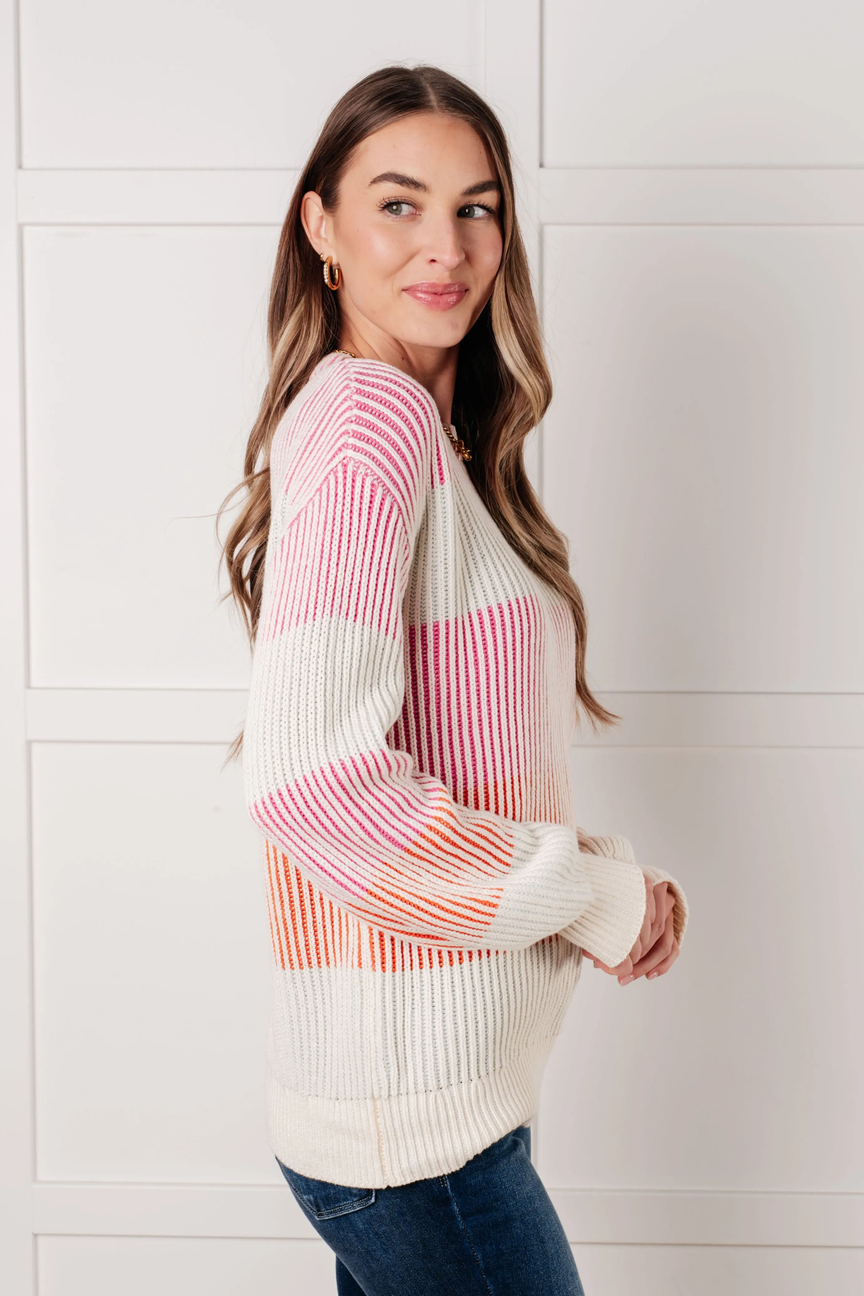 Hazel Blues® |  Matchmaker Striped Ribbed Top