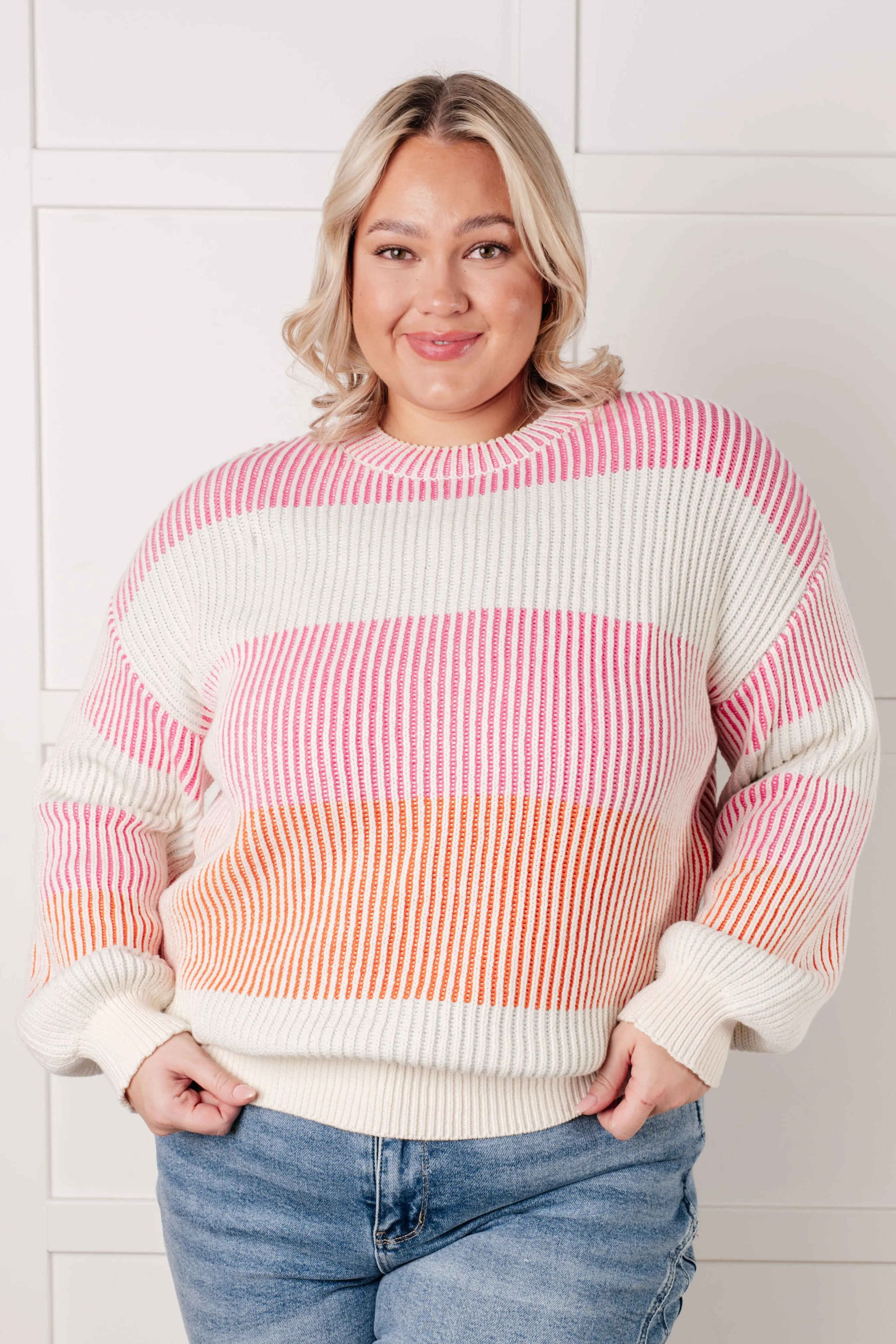 Hazel Blues® |  Matchmaker Striped Ribbed Top