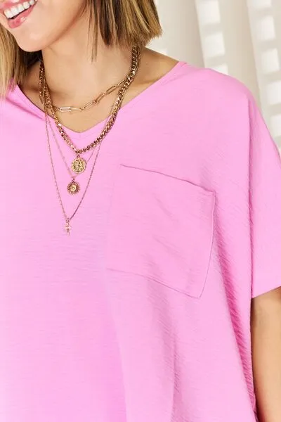 Hazel Blues® |  Zenana Texture Short Sleeve T-Shirt