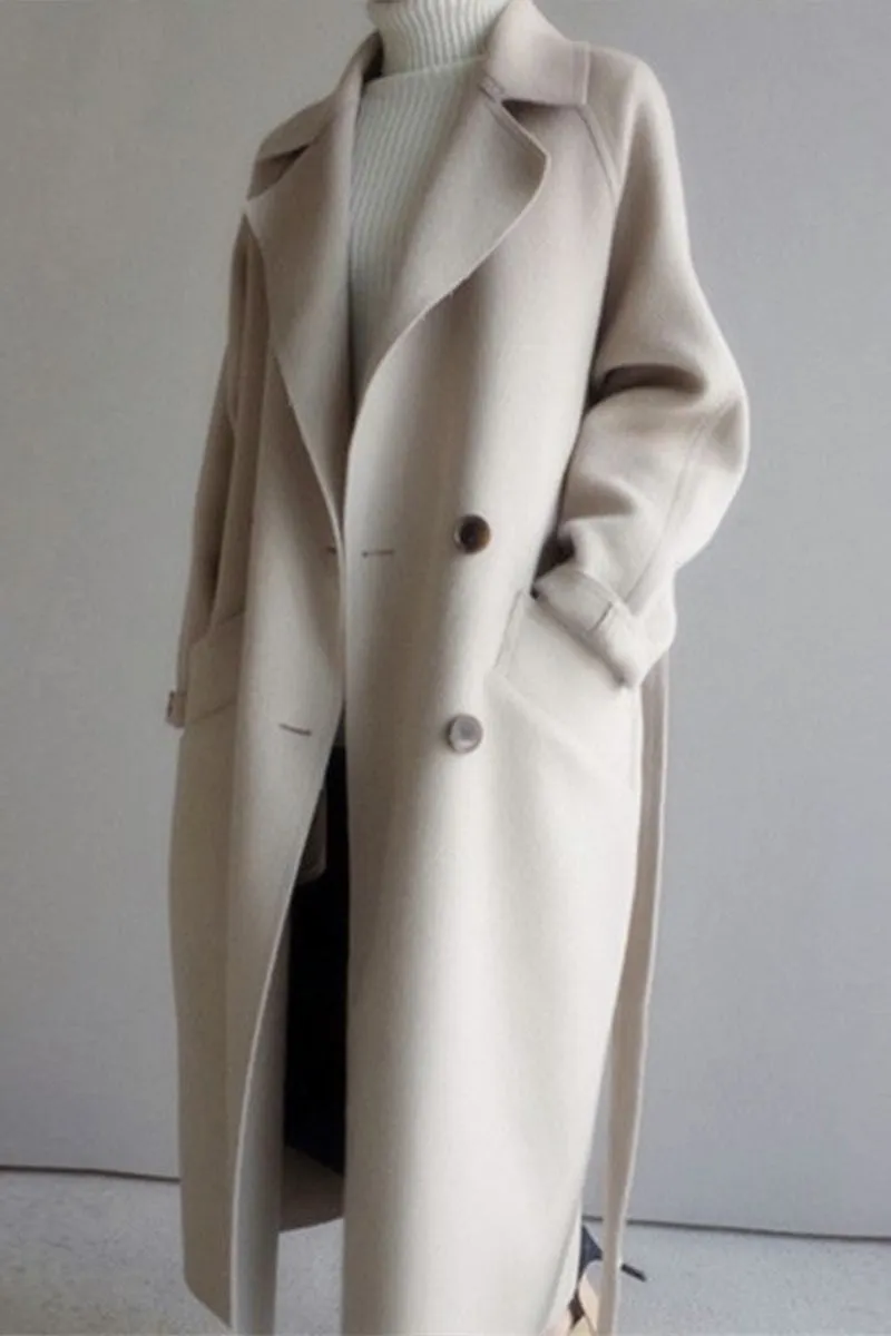 HCR1179 Classic Camel Trench Coat Outerwear