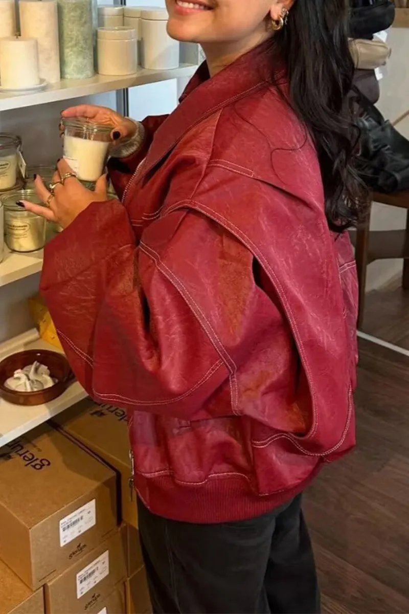 HCS1104 Effortless Cool Oversized Jacket Outerwear