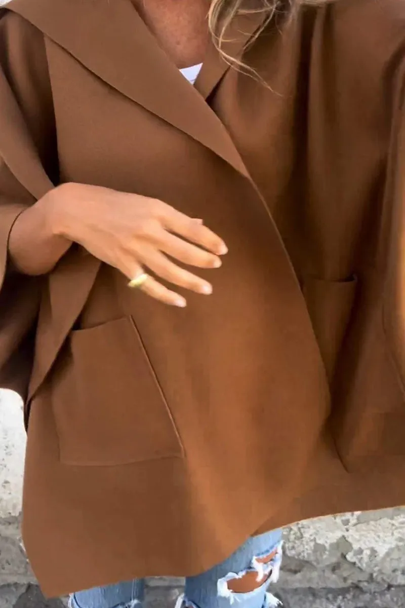 HCS1247 Oversized Kimono Coat Outerwear