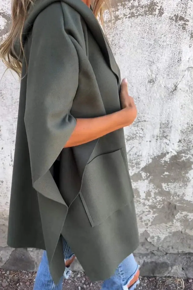 HCS1247 Oversized Kimono Coat Outerwear