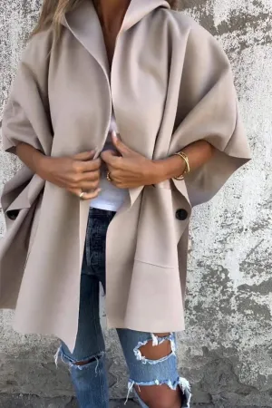 HCS1247 Oversized Kimono Coat Outerwear