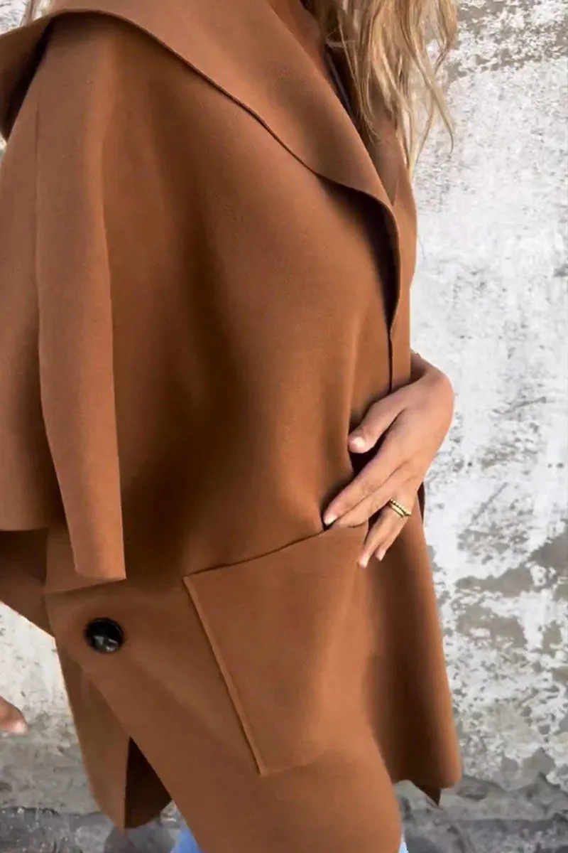 HCS1247 Oversized Kimono Coat Outerwear