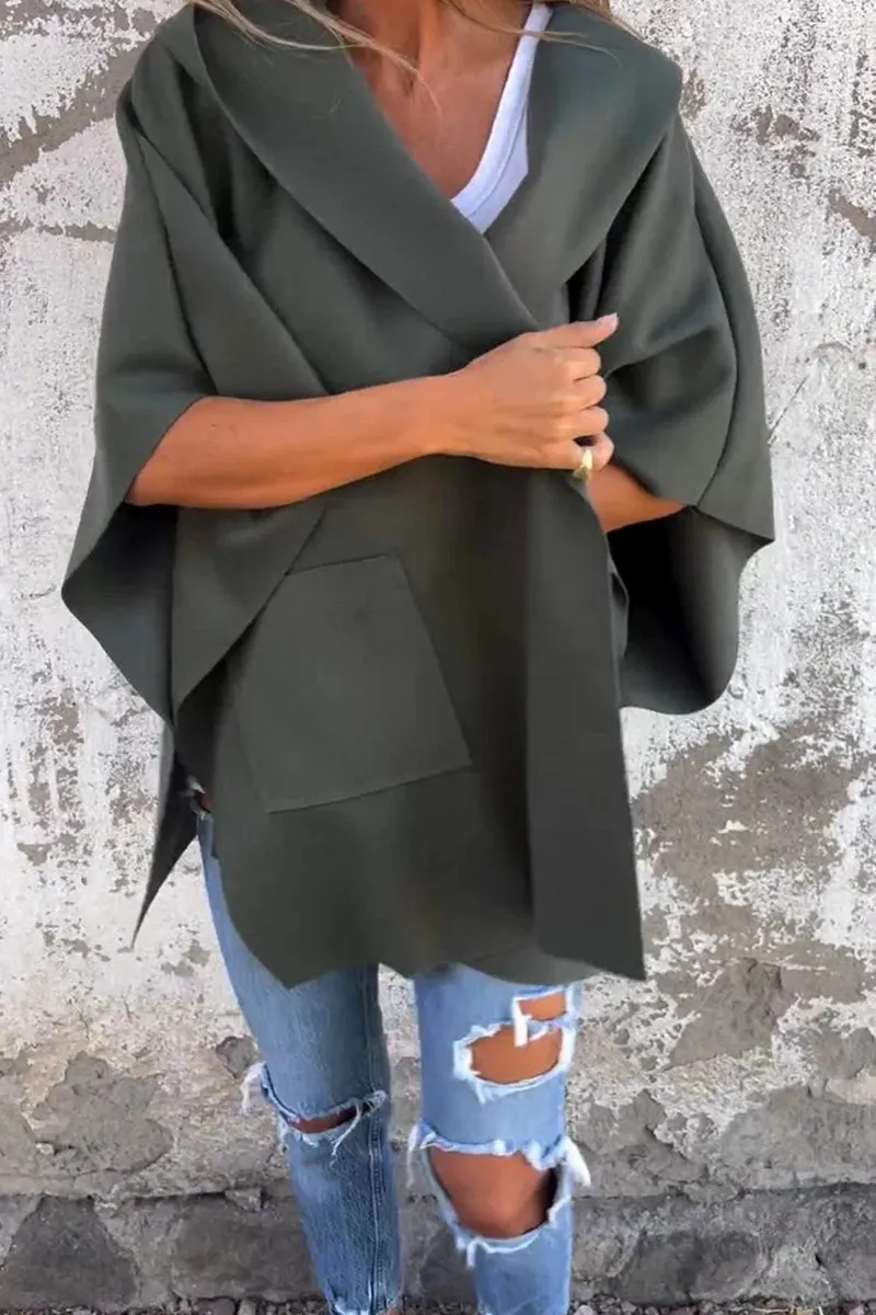 HCS1247 Oversized Kimono Coat Outerwear