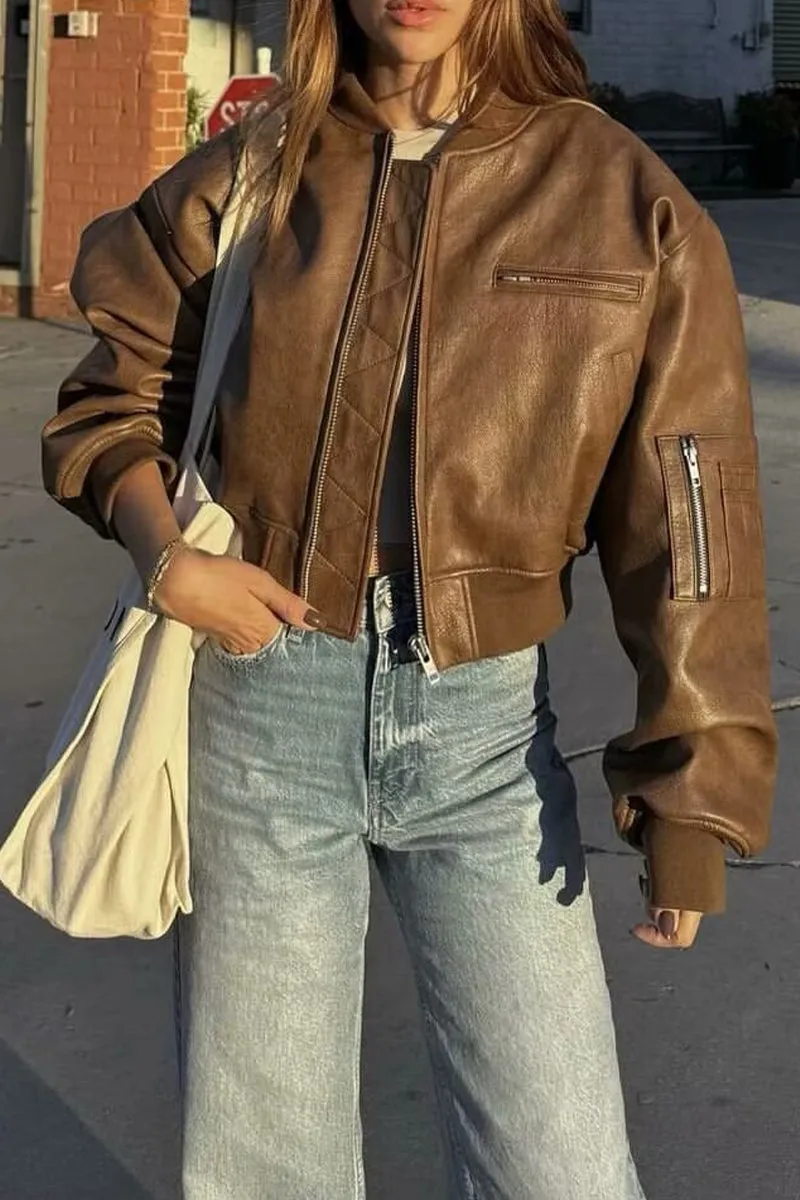 HCT1098 City Chic Bomber Outerwear