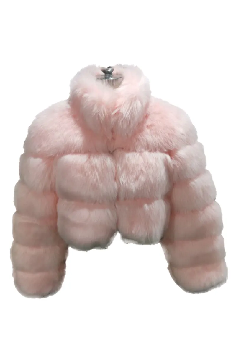 HCT1112 Faux Fur Luxe Shrug Outerwear