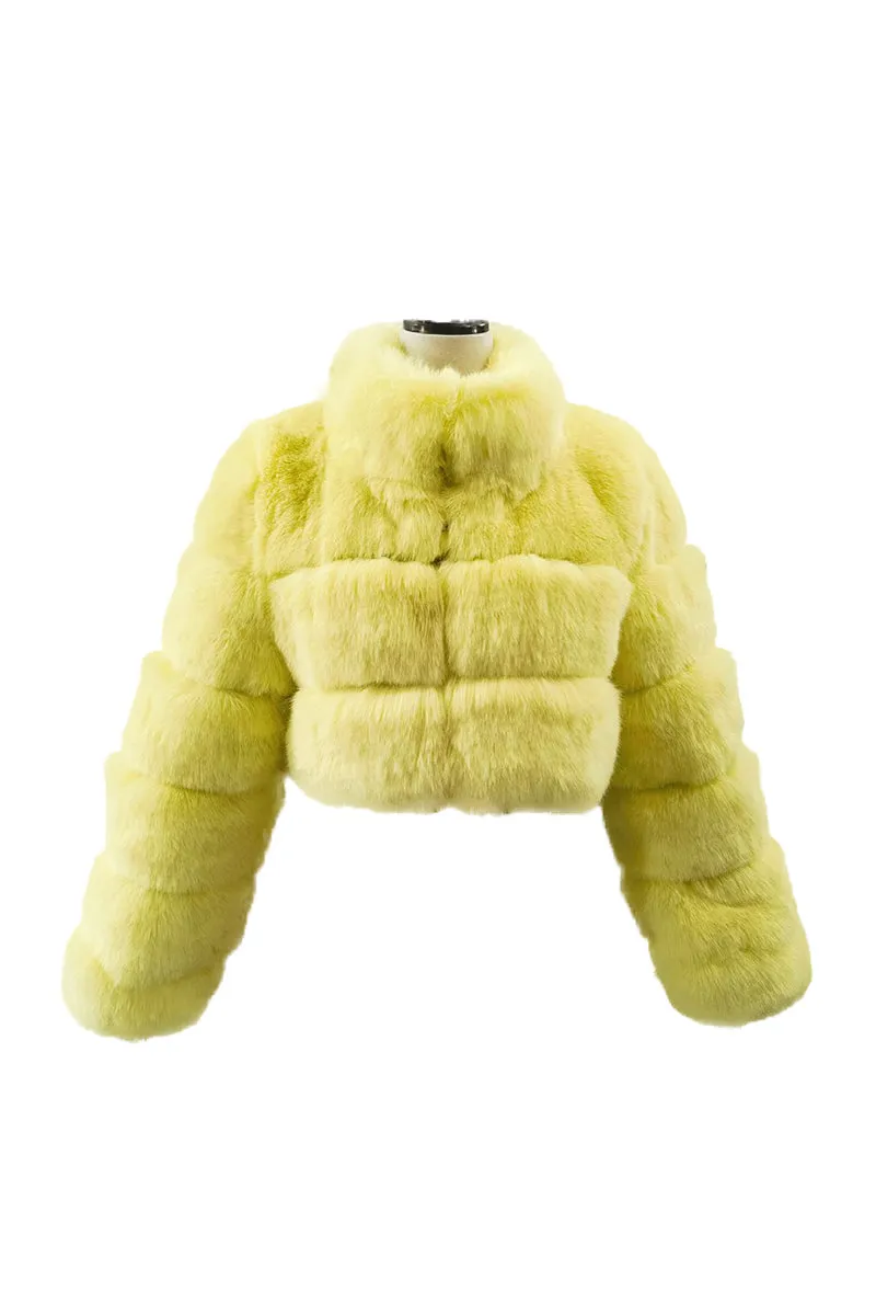 HCT1112 Faux Fur Luxe Shrug Outerwear