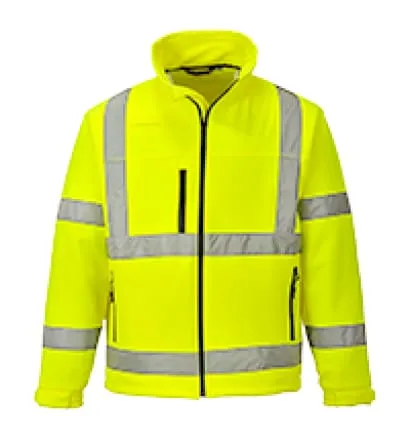 Hi Visibility Fleece lined Softshell Jacket Portwest - S424