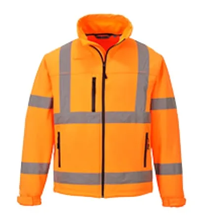 Hi Visibility Fleece lined Softshell Jacket Portwest - S424