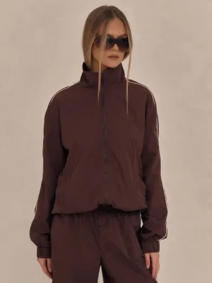 High Neck Oversized Track Jacket – Trendy & Sporty Outerwear