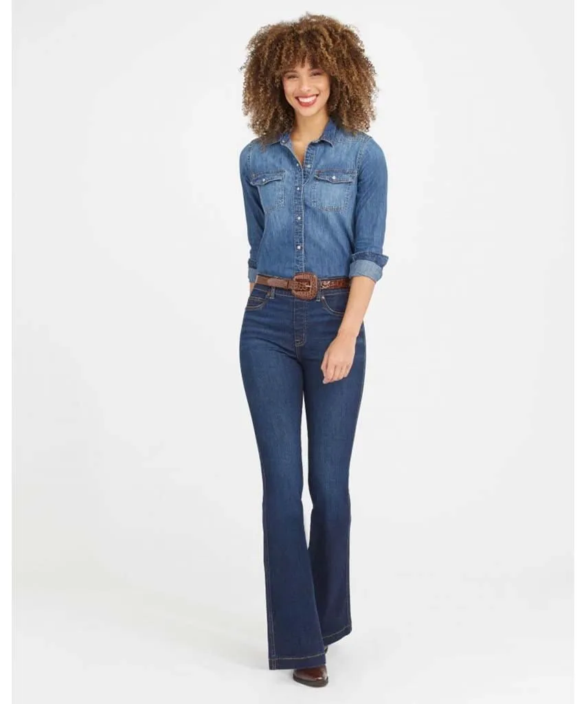 High Rise Flare Jean Midnight Shade