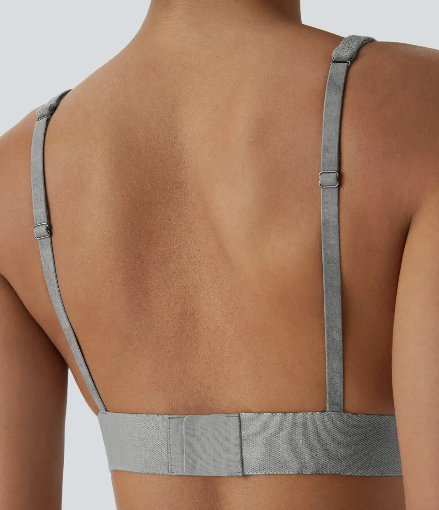 High-Stretch Skin-Friendly Adjustable Strap Lounge Bra | Comfort & Support